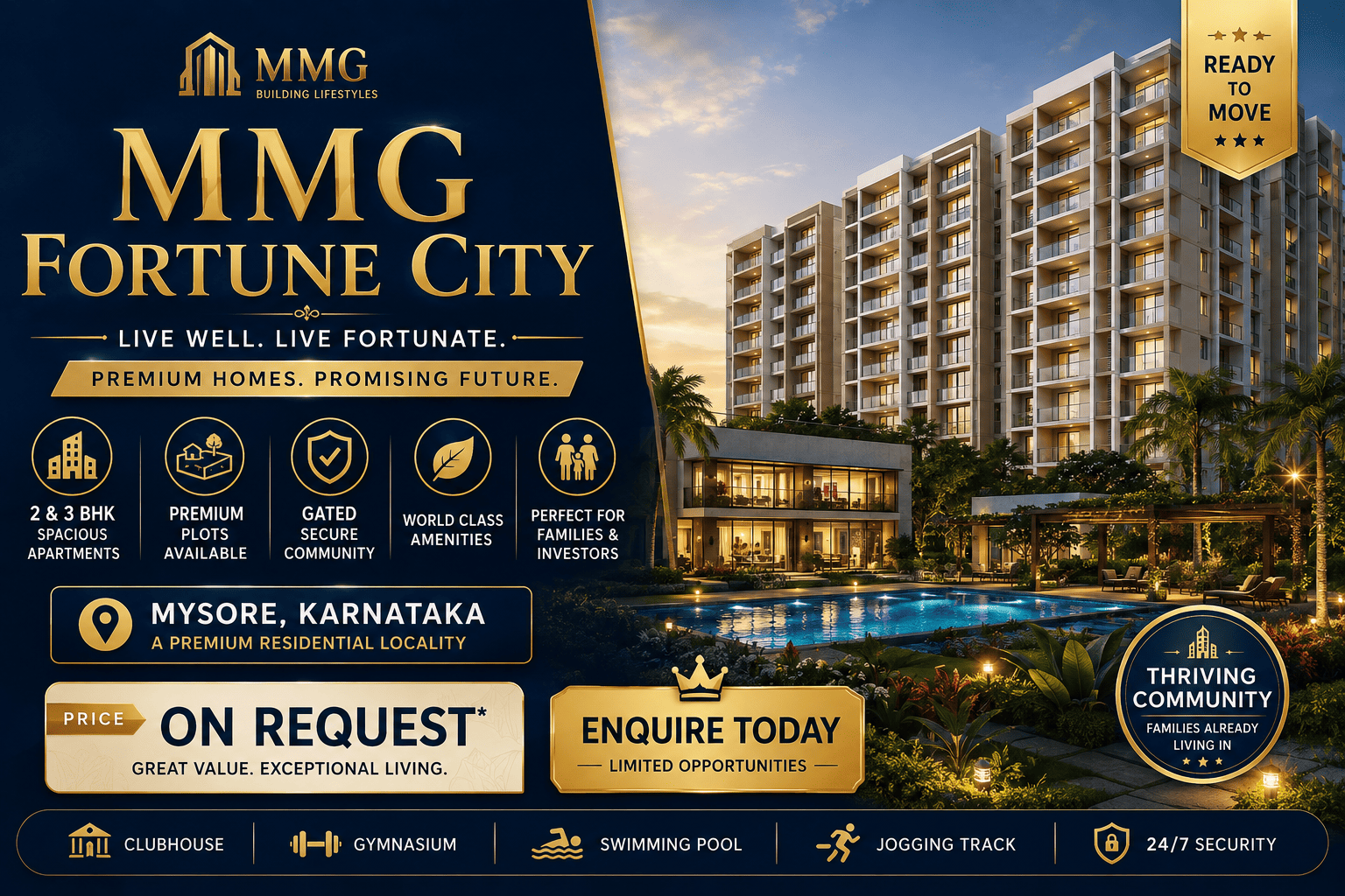 MMG Fortune City Mysore - Ready-to-Move Apartments
